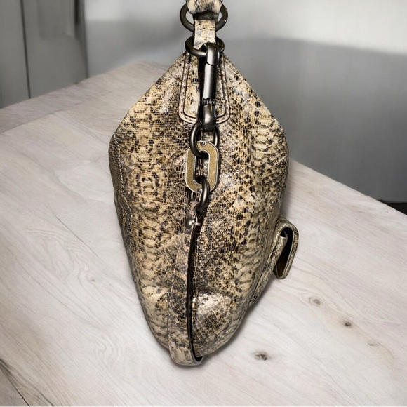 Coach Kristin Leather Python Embossed Hobo Shoulder Crossbody Shoulder Bag EUC - Picture 7 of 16